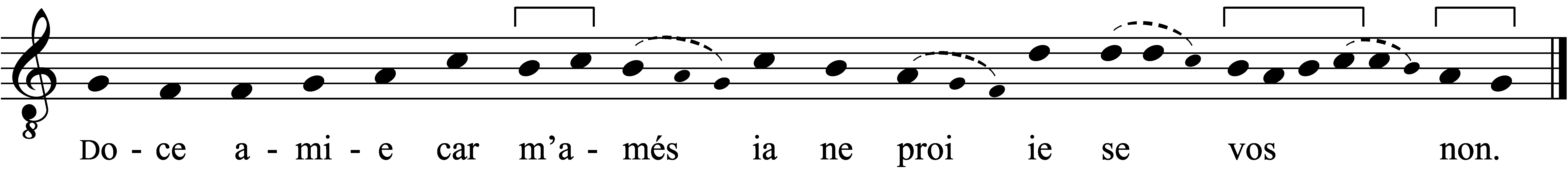 Refrain musical notation